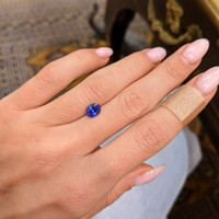 1.34 Ct. Blue Sapphire from Ceylon (Sri Lanka) Life Style