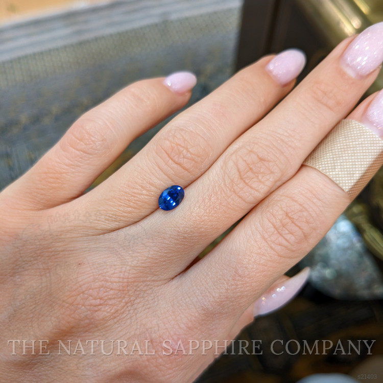 0.95 Ct. Blue Sapphire from Ceylon (Sri Lanka)