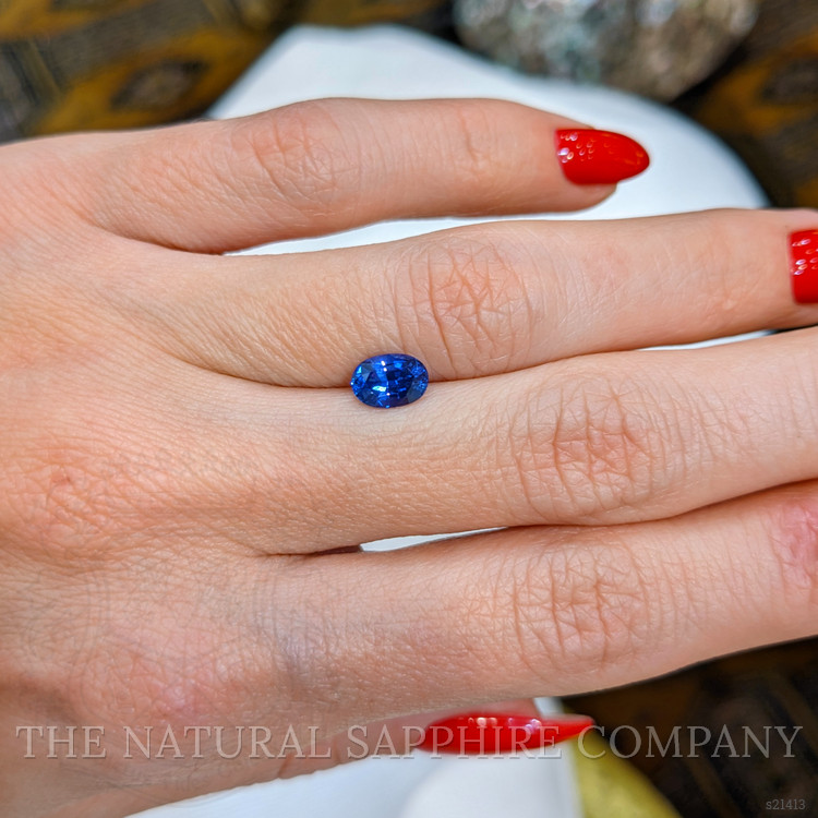 1.04 Ct. Blue Sapphire from Ceylon (Sri Lanka)