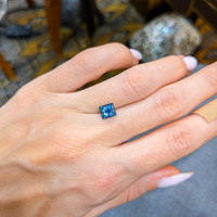 2.00 Ct. Greenish Blue Sapphire from Ceylon (Sri Lanka) Life Style