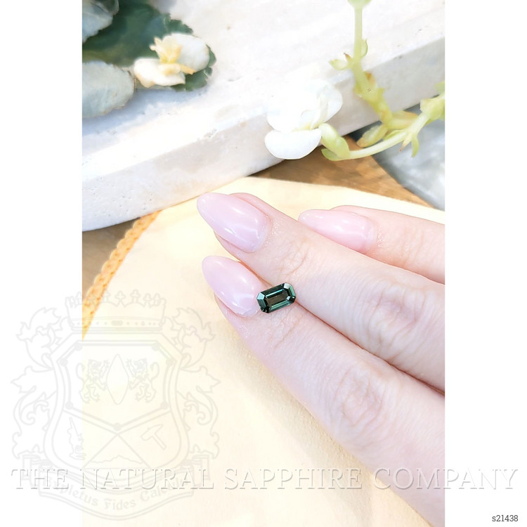 1.13 Ct. Bluish Green Sapphire from Madagascar