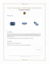 1.46 Ct. Blue Sapphire from Ceylon (Sri Lanka) Appraisal