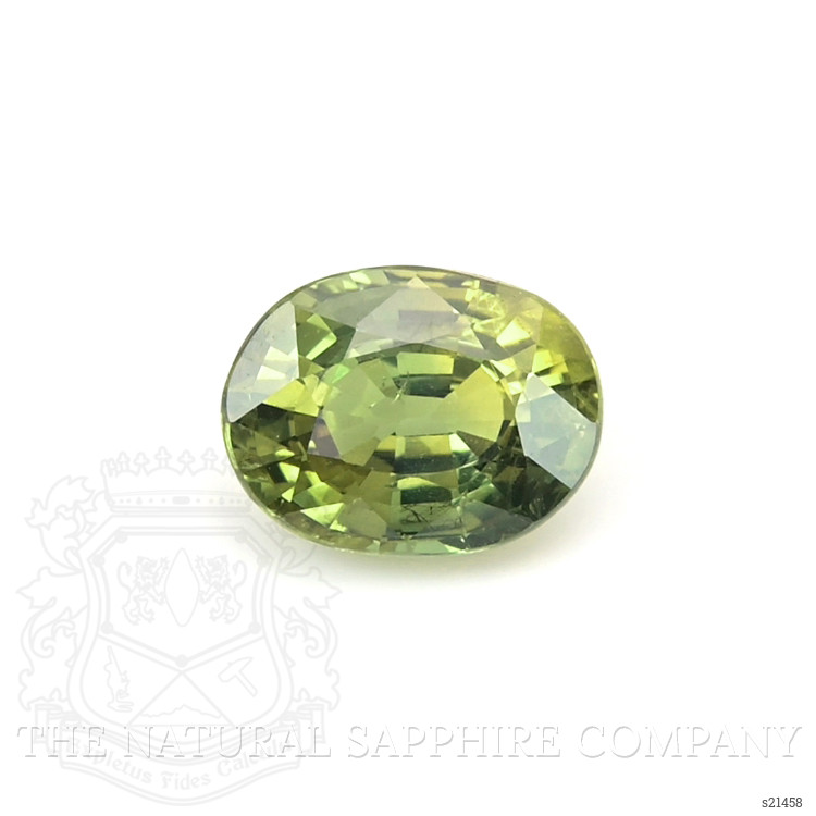 1.04 Ct. Yellowish Green Sapphire from Thailand