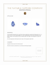 0.65 Ct. Sapphire from Ceylon (Sri Lanka) Appraisal