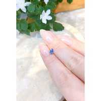 0.65 Ct. Purplish Blue Sapphire from Ceylon (Sri Lanka) Life Style