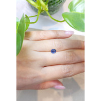 0.63 Ct. Blue Sapphire from Thailand Life Style