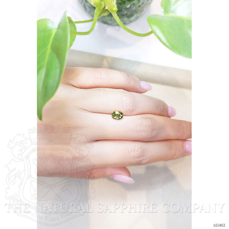 1.32 Ct. Green Sapphire from Thailand