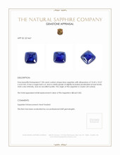 7.28 Ct. Blue Cabochon Sapphire from Ceylon (Sri Lanka) Appraisal