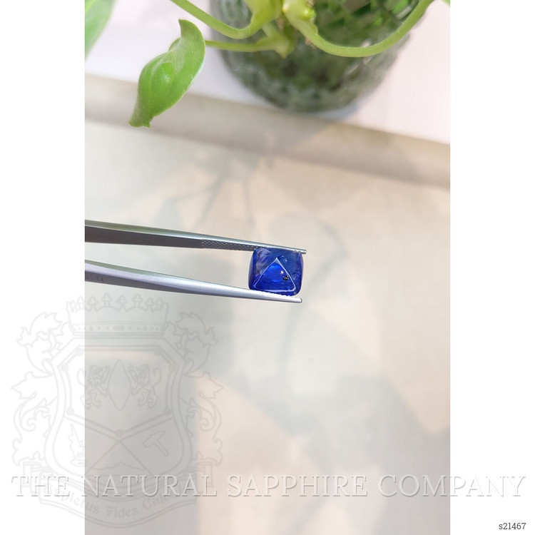 7.28 Ct. Blue Cabochon Sapphire from Ceylon (Sri Lanka)