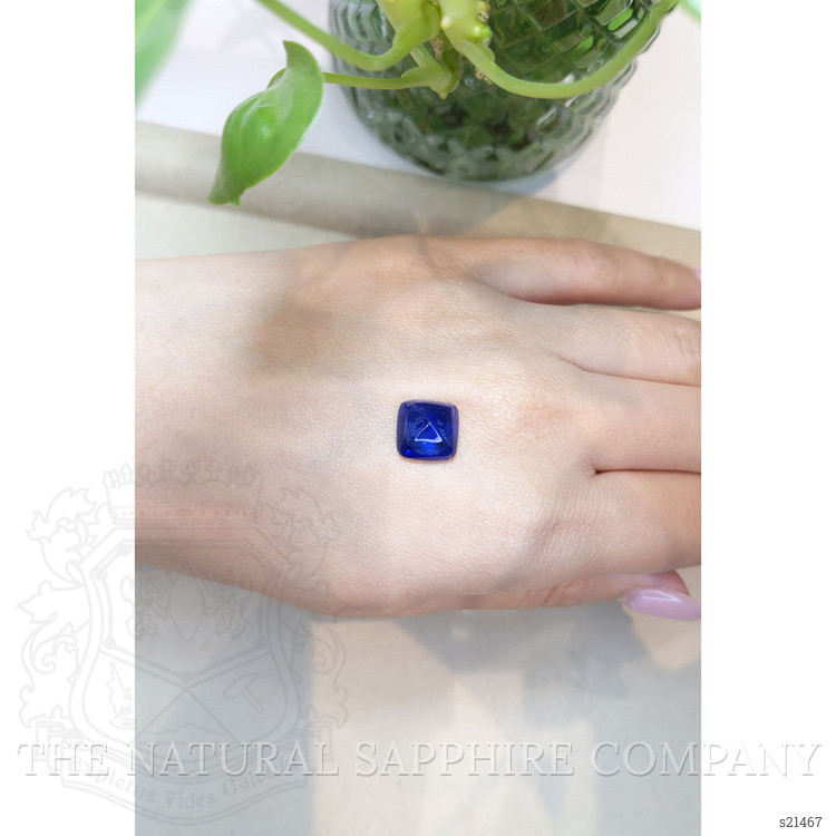7.28 Ct. Blue Cabochon Sapphire from Ceylon (Sri Lanka)