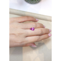 2.16 Ct. Purplish Pink Sapphire from Madagascar Life Style