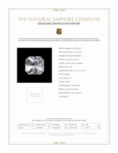4.00 Ct. White Sapphire from Ceylon (Sri Lanka) Scan Report