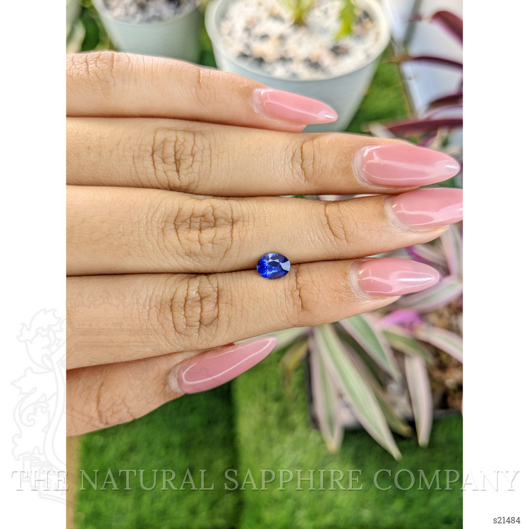 0.84 Ct. Blue Sapphire from Ceylon (Sri Lanka)