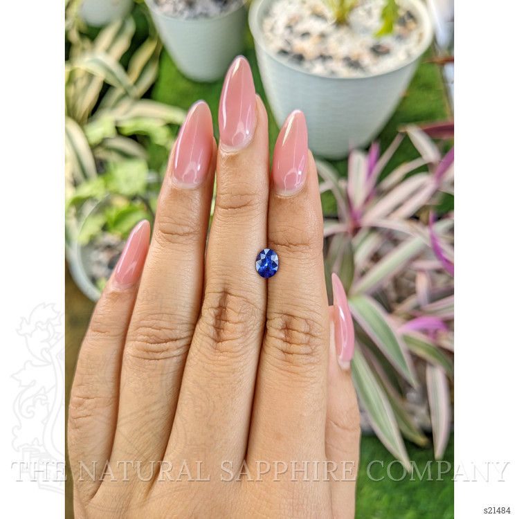 0.84 Ct. Blue Sapphire from Ceylon (Sri Lanka)