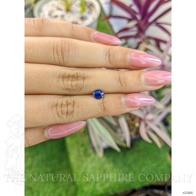 0.89 Ct. Blue Sapphire from Ceylon (Sri Lanka)