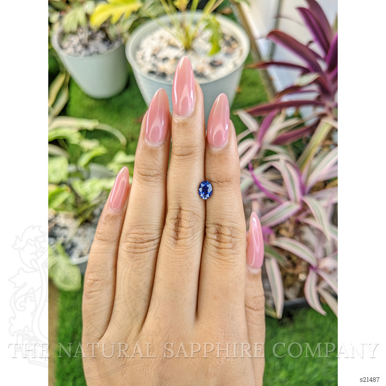 1.13 Ct. Blue Sapphire from Ceylon (Sri Lanka)
