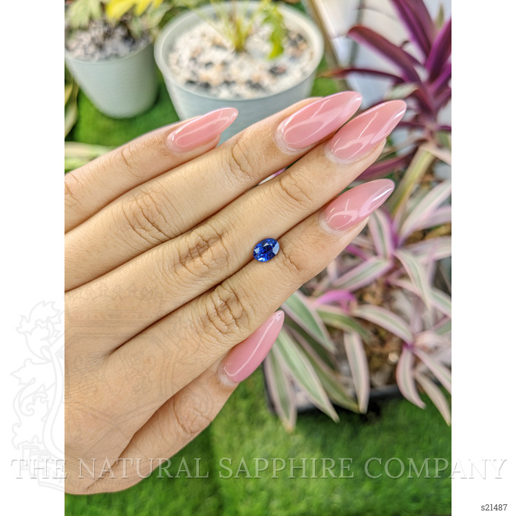 1.13 Ct. Blue Sapphire from Ceylon (Sri Lanka)