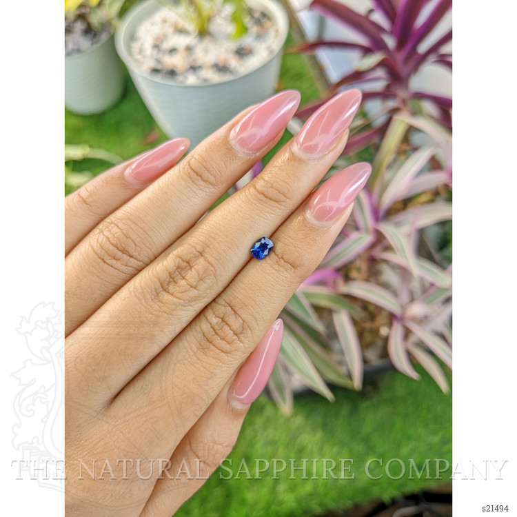 0.68 Ct. Blue Sapphire from Ceylon (Sri Lanka)