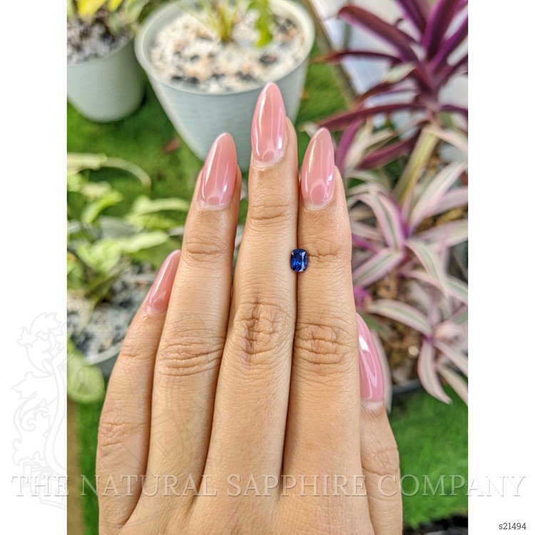 0.68 Ct. Blue Sapphire from Ceylon (Sri Lanka)