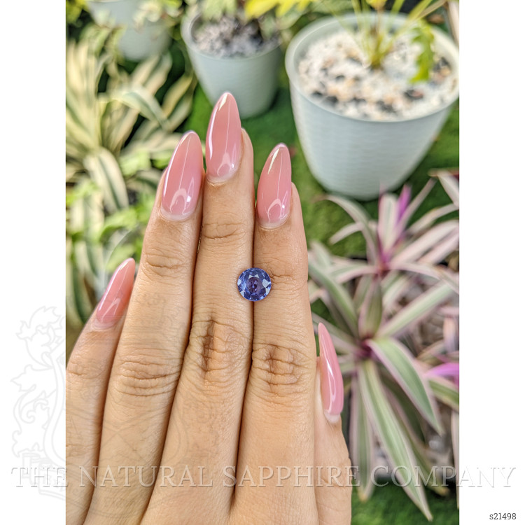 1.69 Ct. Purplish Blue Sapphire from Ceylon (Sri Lanka)