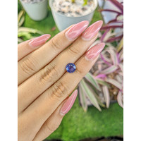 1.69 Ct. Purplish Blue Sapphire from Ceylon (Sri Lanka) Life Style