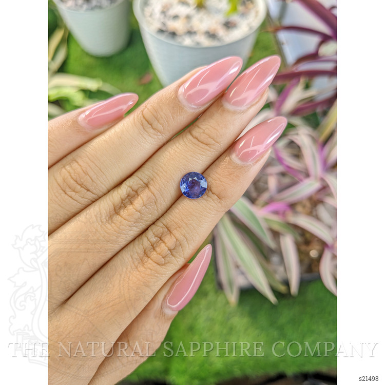 1.69 Ct. Purplish Blue Sapphire from Ceylon (Sri Lanka)