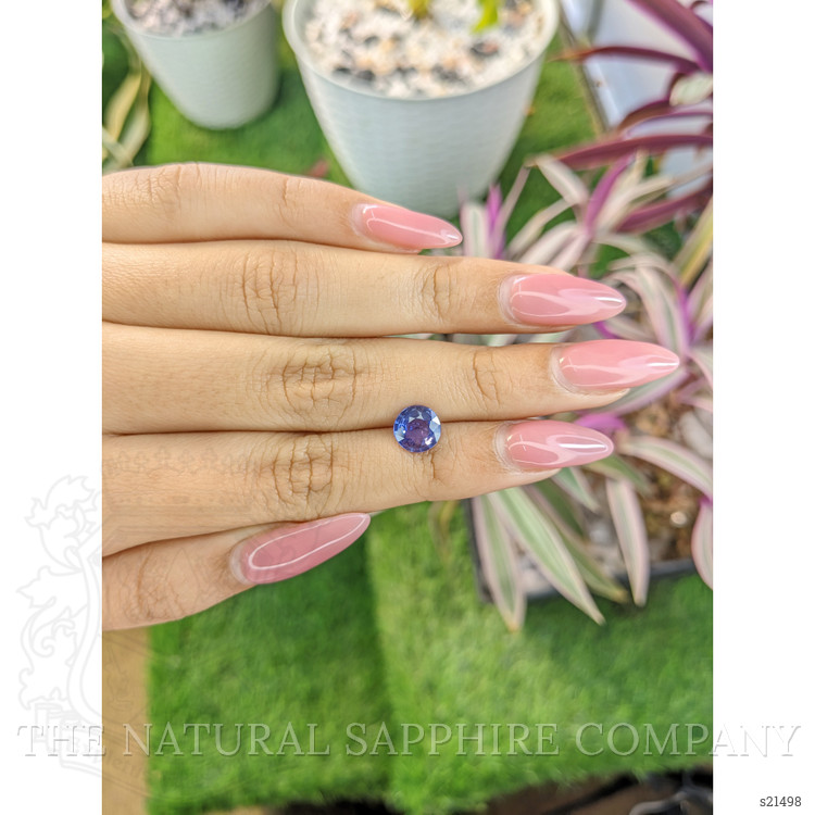 1.69 Ct. Purplish Blue Sapphire from Ceylon (Sri Lanka)