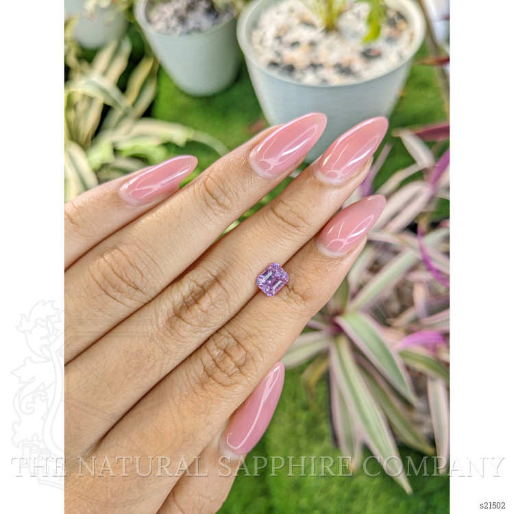 1.36 Ct. Pinkish Purple Sapphire from Ceylon (Sri Lanka)