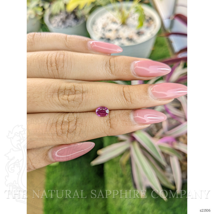 0.64 Ct. Purplish Pink Sapphire from Ceylon (Sri Lanka)