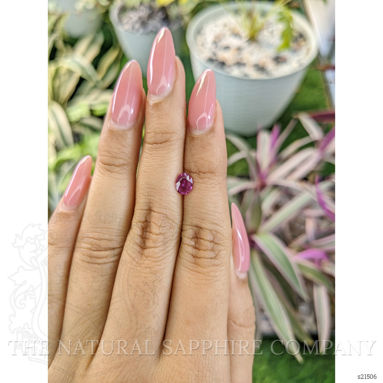 0.64 Ct. Purplish Pink Sapphire from Ceylon (Sri Lanka)