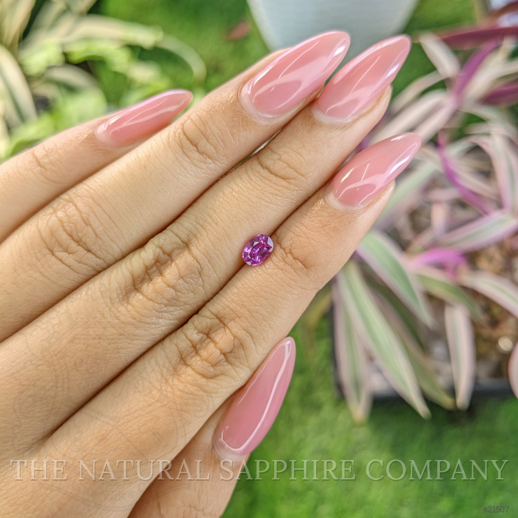 0.72 Ct. Pinkish Purple Sapphire from Ceylon (Sri Lanka)