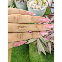 0.72 Ct. Pinkish Purple Sapphire from Ceylon (Sri Lanka) Life Style