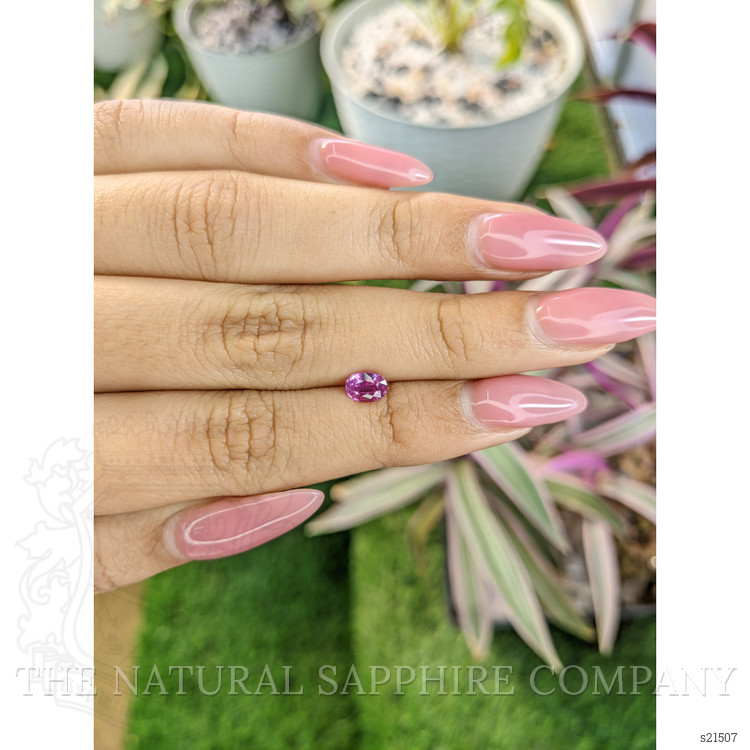 0.72 Ct. Pinkish Purple Sapphire from Ceylon (Sri Lanka)