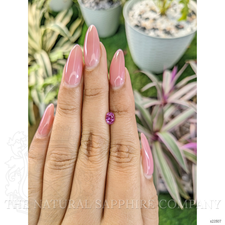 0.72 Ct. Pinkish Purple Sapphire from Ceylon (Sri Lanka)