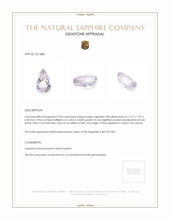 5.08 Ct. Purple Sapphire from Ceylon (Sri Lanka) Appraisal
