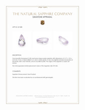 5.08 Ct. Purple Sapphire from Ceylon (Sri Lanka) Appraisal