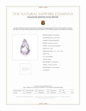 5.08 Ct. Purple Sapphire from Ceylon (Sri Lanka) Scan Report