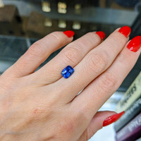 1.83 Ct. Blue Sapphire from Ceylon (Sri Lanka) Life Style