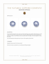 7.02 Ct. Bluish Grey Star Sapphire from Ceylon (Sri Lanka) Appraisal