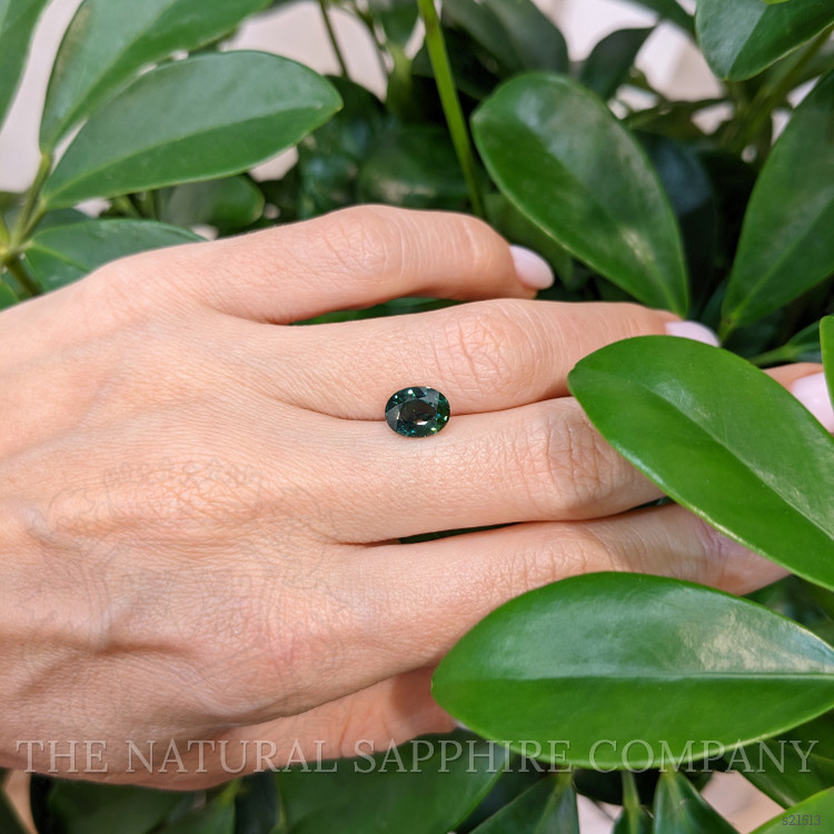 2.47 Ct. Greenish Blue Sapphire from Ceylon (Sri Lanka)