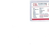 2.06 Ct. Pink Sapphire from Ceylon (Sri Lanka) Scan Report