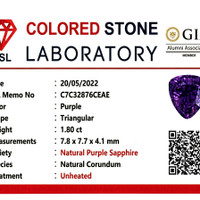 1.80 Ct. Pink Sapphire from Ceylon (Sri Lanka) Scan Report