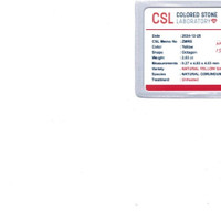 2.03 Ct. Yellow Sapphire from Ceylon (Sri Lanka) Scan Report