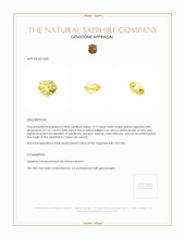 2.17 Ct. Yellow Sapphire from Ceylon (Sri Lanka) Appraisal