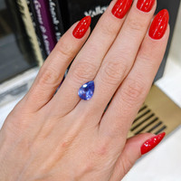 2.54 Ct. Purplish Blue Sapphire from Ceylon (Sri Lanka) Life Style