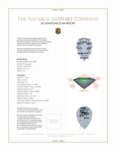 2.54 Ct. Sapphire from Ceylon (Sri Lanka) 3 D Scan Report