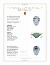 2.54 Ct. Purplish Blue Sapphire from Ceylon (Sri Lanka) 3 D Scan Report