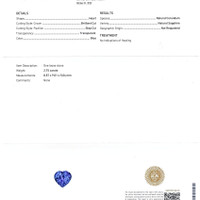 2.75 Ct. Blue Sapphire from Ceylon (Sri Lanka) Scan Report