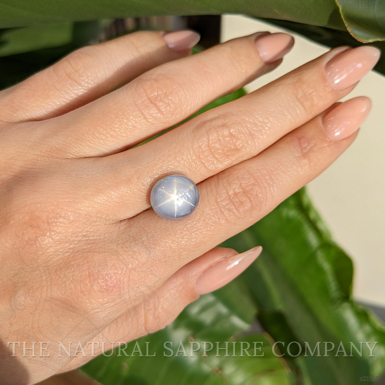 7.83 Ct. Bluish Grey Star Sapphire from Ceylon (Sri Lanka)