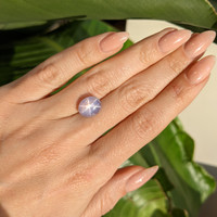 5.38 Ct. Purple Star Sapphire from Ceylon (Sri Lanka) Life Style